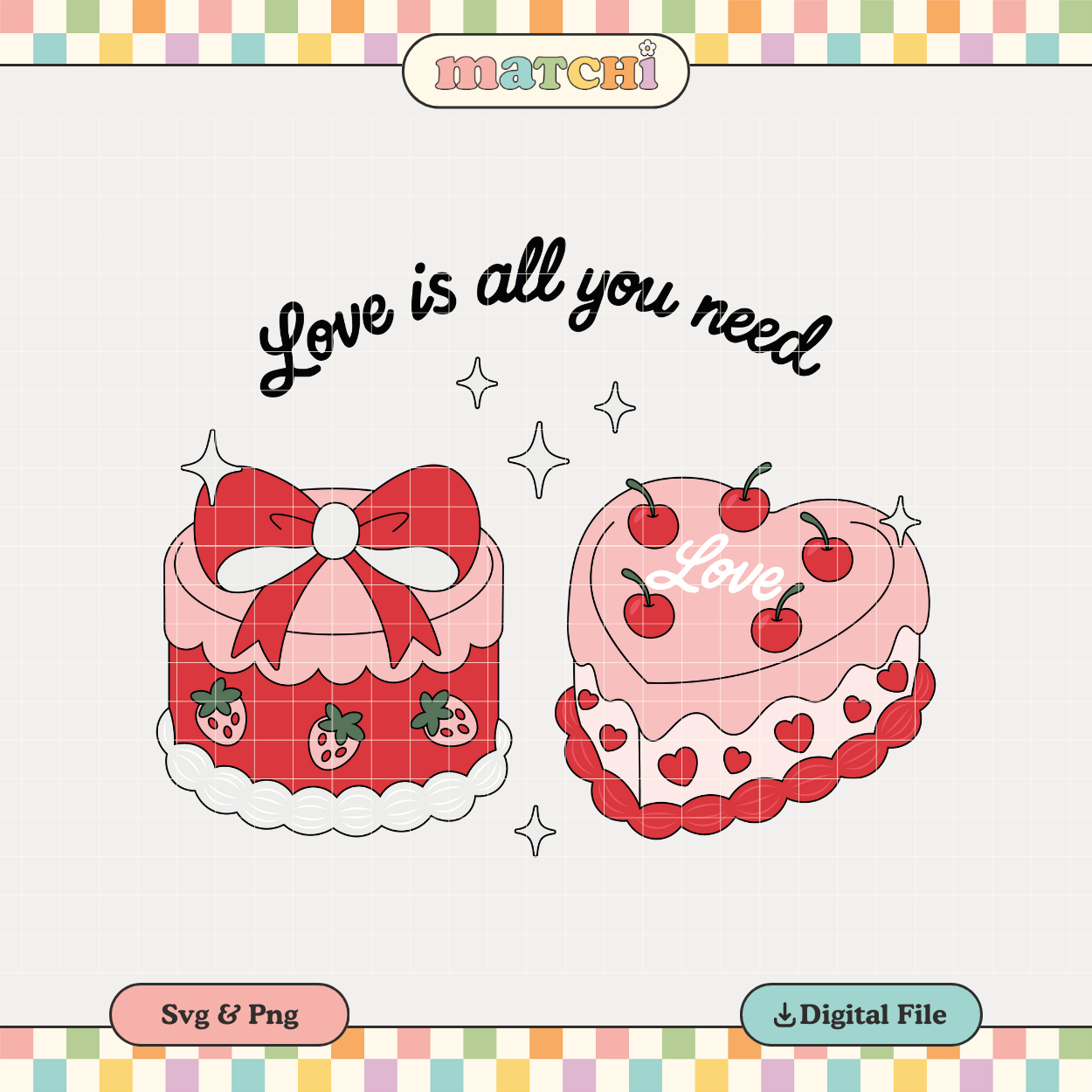 Love is all you need | Valentine's Day PNG & SVG