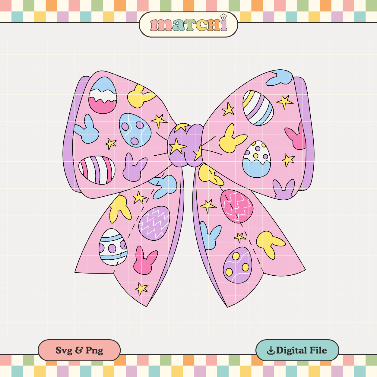Easter Bow | Spring Easter PNG & SVG