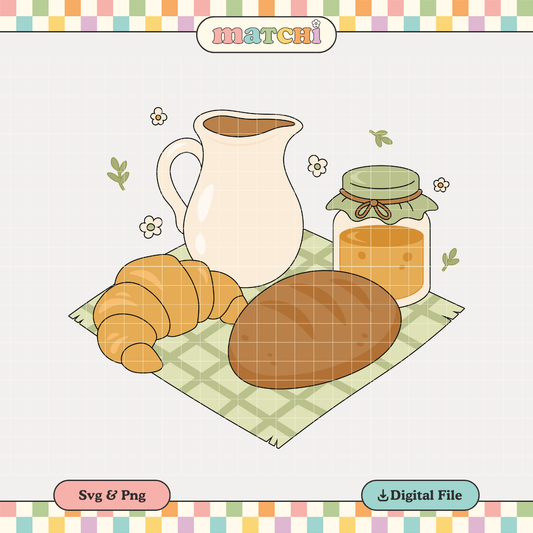 Cottage Breakfast | Cottagecore PNG & SVG