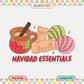 Navidad Essentials PNG SVG | Atole Tamales Conchas Sublimation | Xmas Tshirt Design