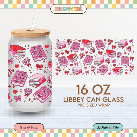 My Book Boyfriend | Valentine's 16oz Cup Wrap PNG SVG