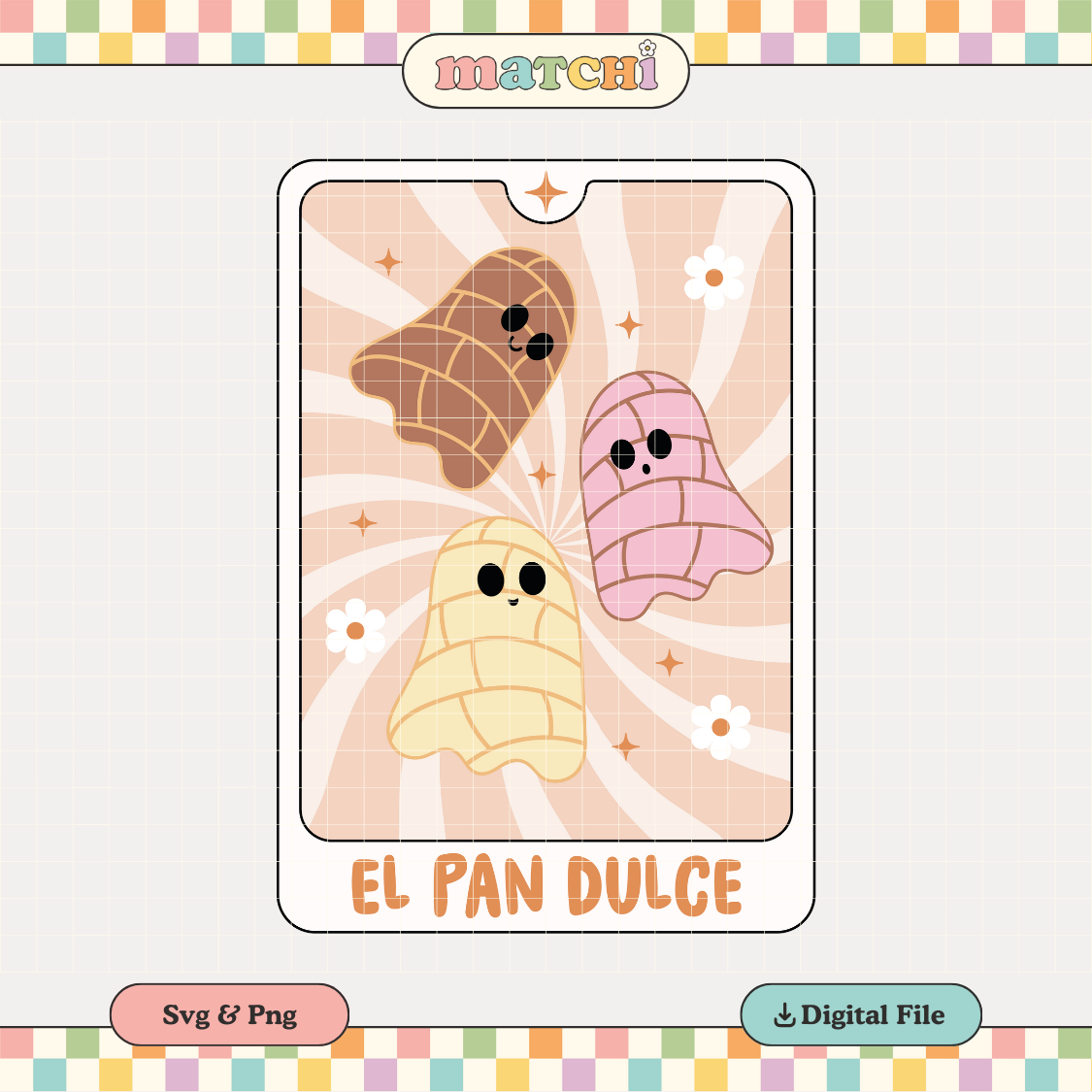 El Pan Dulce Tarot Card PNG SVG | Loteria Espooky Sublimation | Spanish Tshirt Design