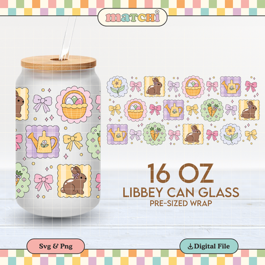 Spring Collage | Soft Spring 16oz Cup Wrap PNG SVG