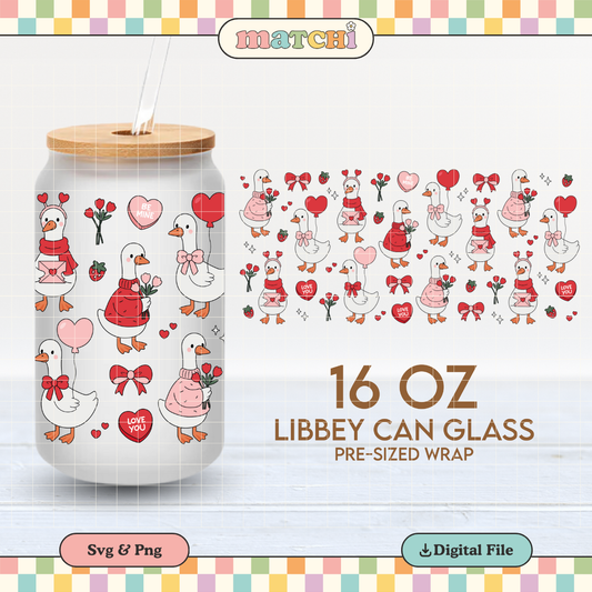 Love Goose | Valentine's 16oz Cup Wrap PNG SVG