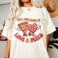DTF Transfer All You Need is Love & Pizza | Valentines Day | Retro Groovy