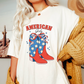 American Girly SVG PNG | Coquette 4th July Sublimation | Cowgirl T shirt Design