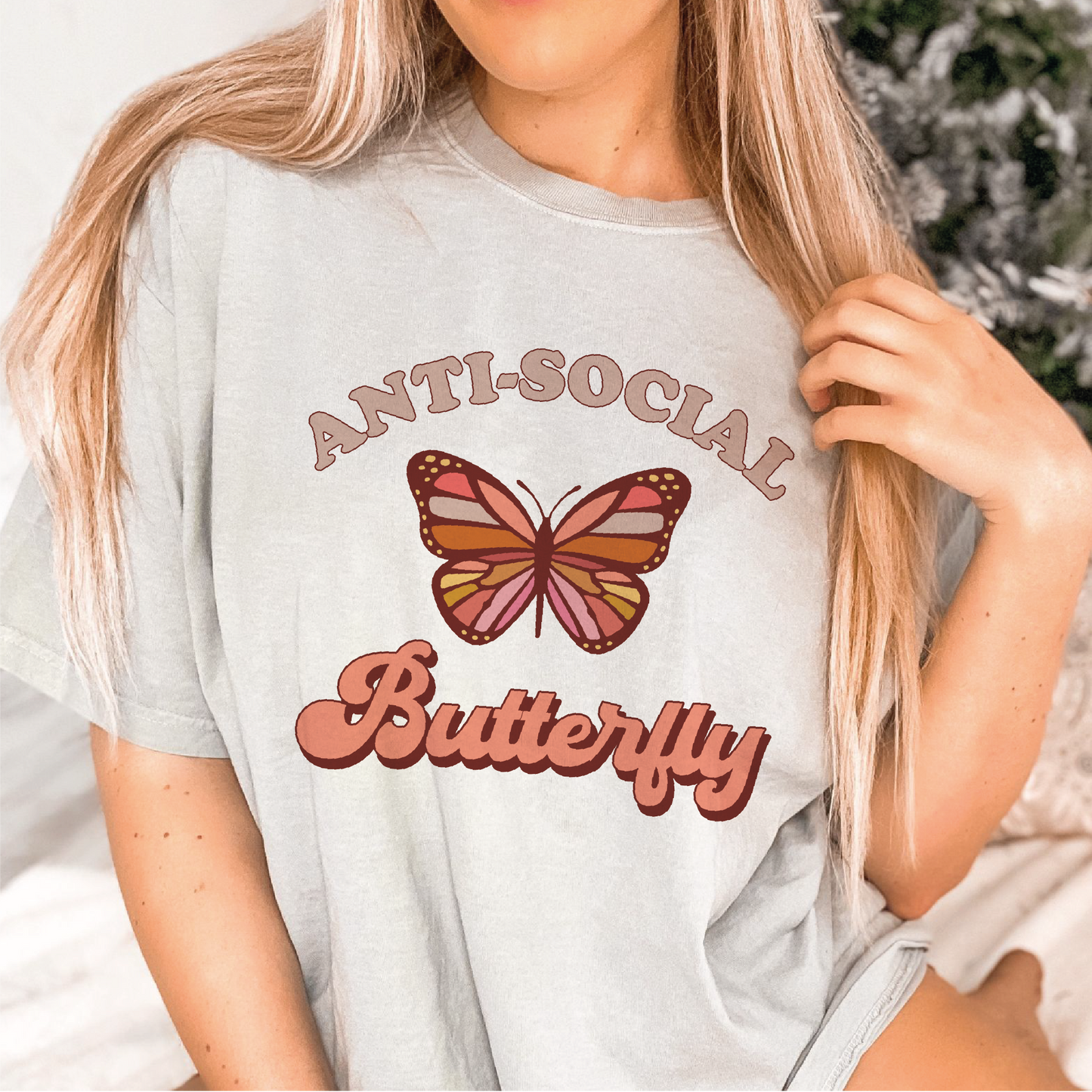 DTF Transfer Anti-Social Butterfly | Funny Sarcastic | Butterfly