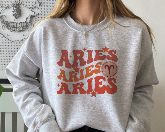 DTF Transfer Aries | Zodiac | Retro Vintage Aries