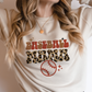 DTF Transfer Leopard Baseball Mama | Groovy Baseball | Mom