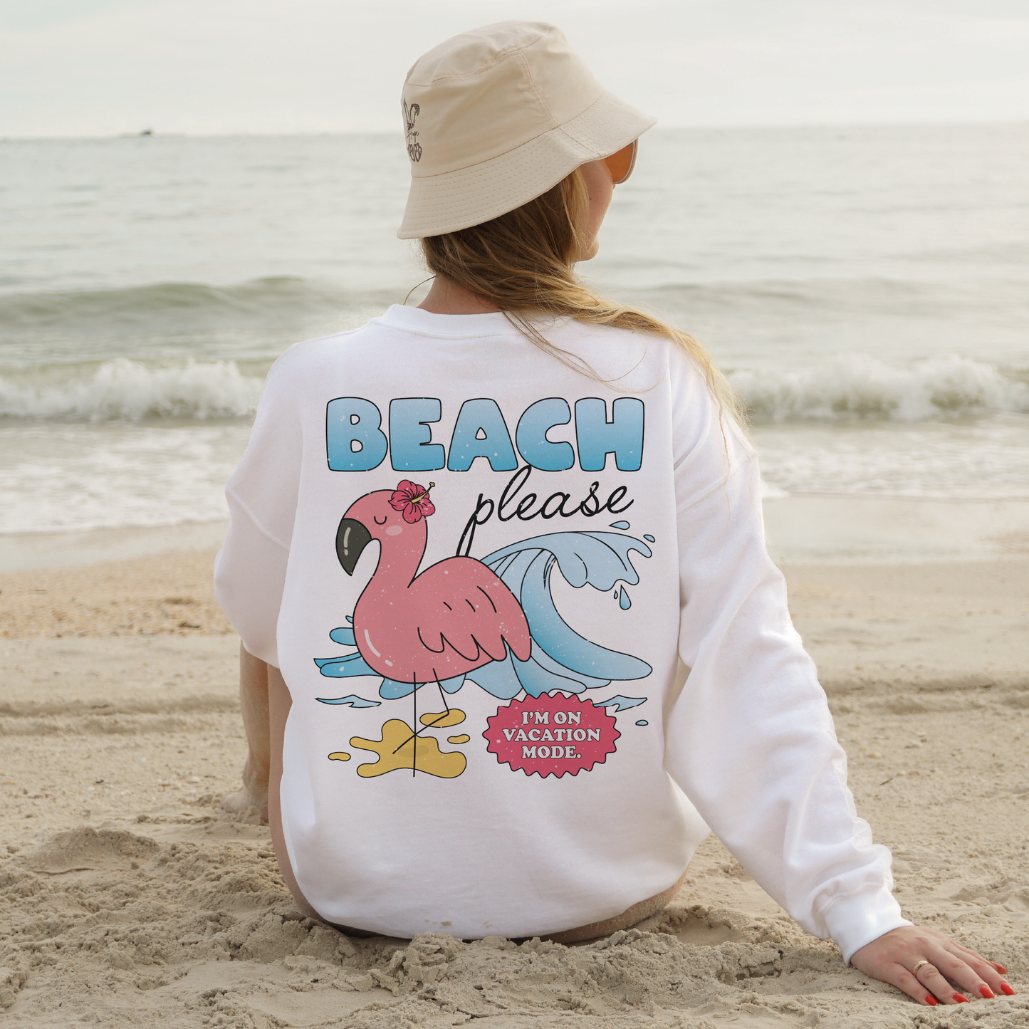 Beach Please I'm on Vacation Mode PNG SVG | Summer Sublimation | Trendy Tshirt Design