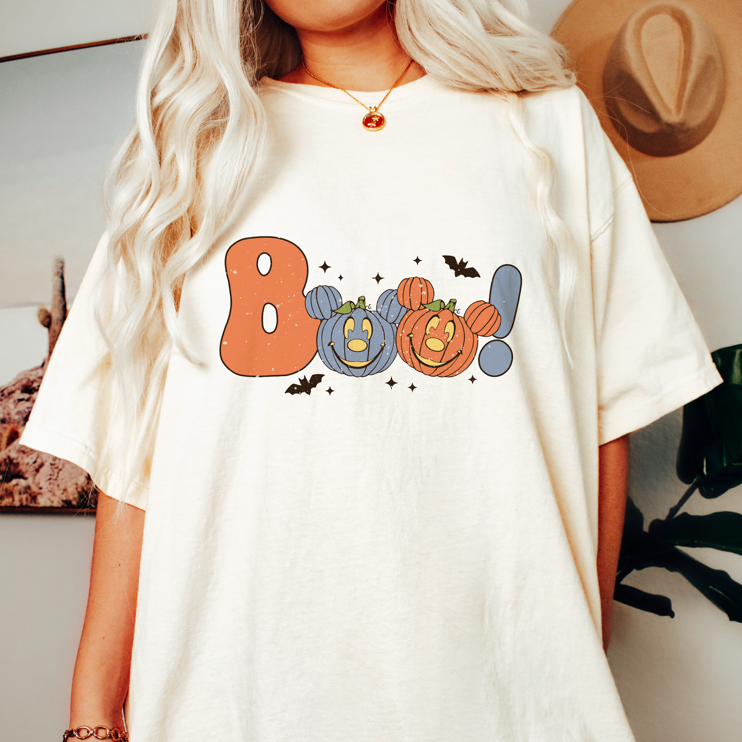 Boo Halloween Mouse PNG SVG | Halloween Sublimation | Blue Pumpkin T shirt Design