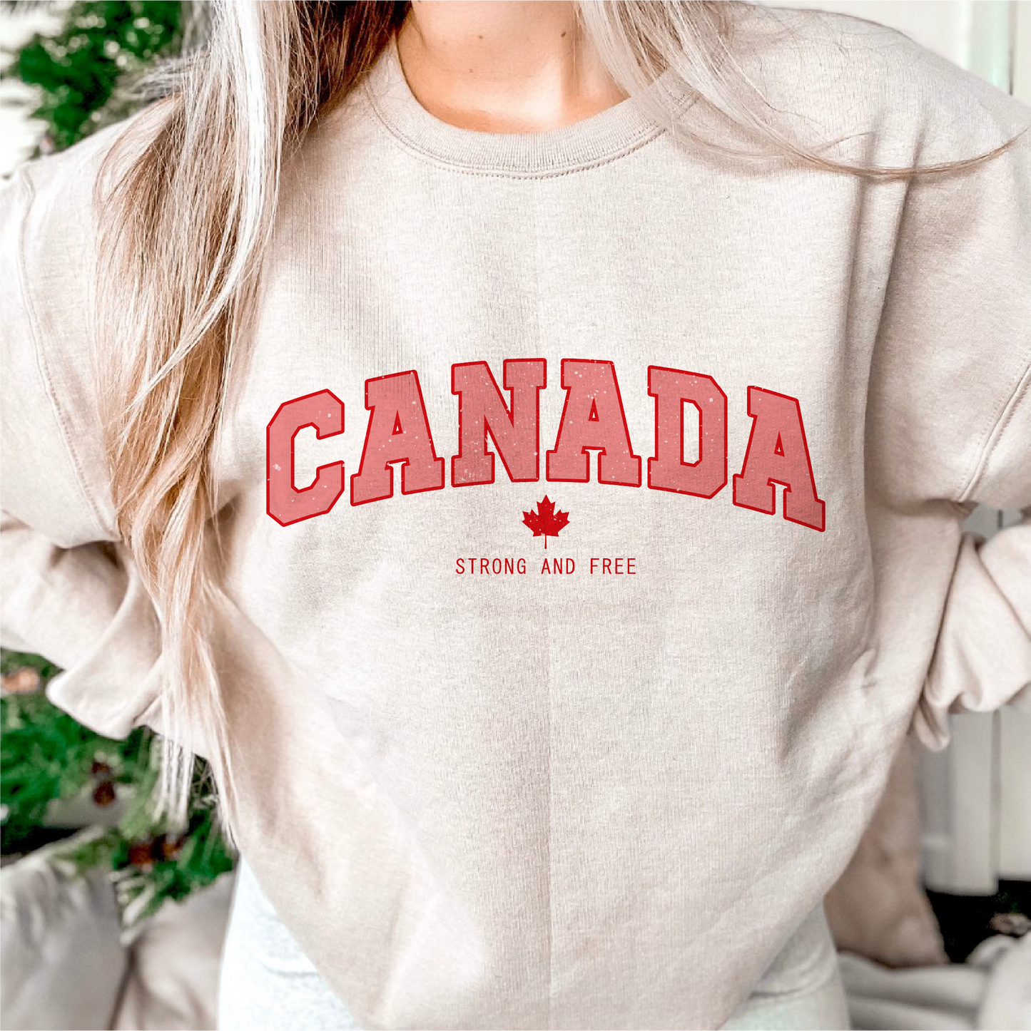 Canada Strong and Free SVG PNG | Patriotic Sublimation | Canada Day T shirt Design