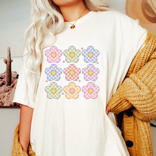 Spring Flowers PNG SVG | Pastel Flowers Sublimation | Spring Vibes T shirt Design