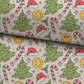 Christmas Groovy Doodles Seamless Pattern, Christmas Pattern for Fabric Sublimation