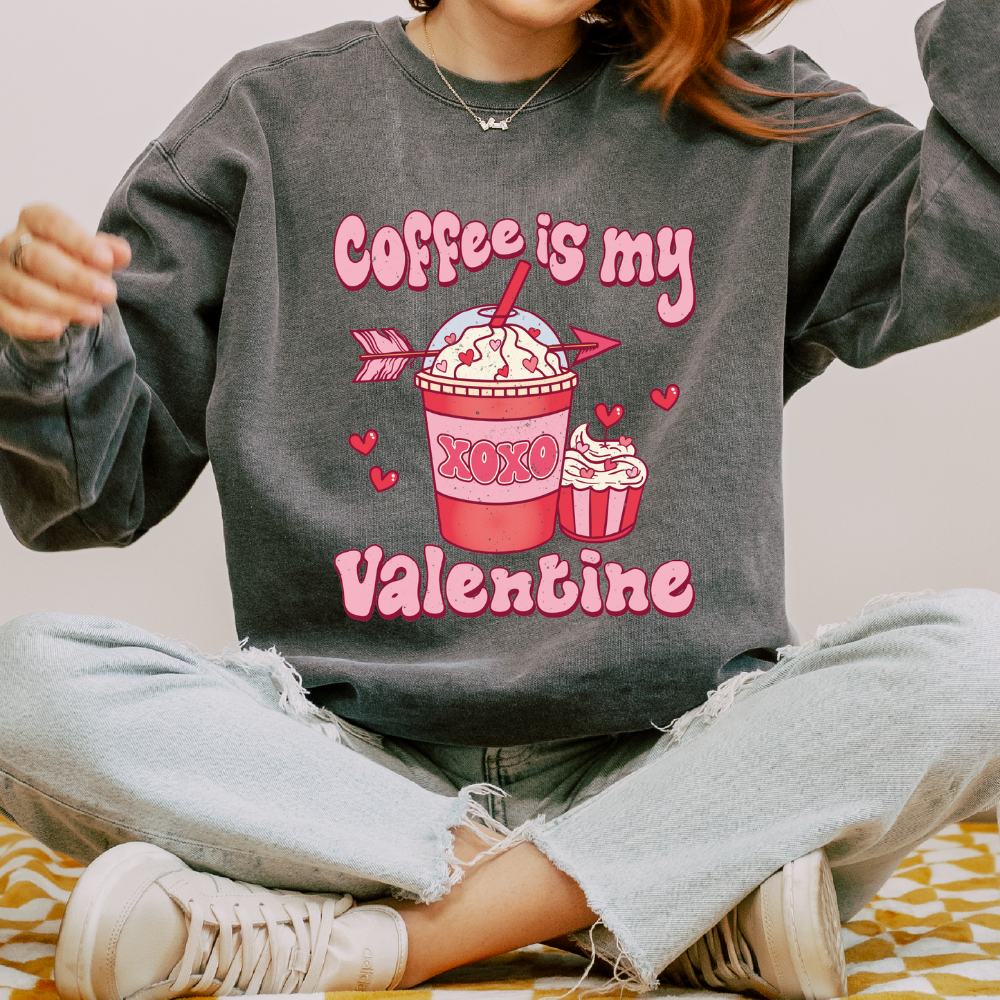 Coffee Is My Valentine SVG PNG | Valentines Day Sublimation | Coffee Latte T shirt Design