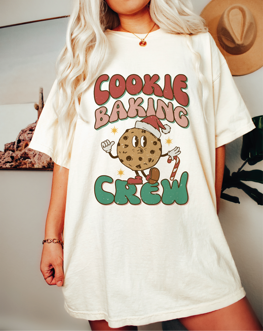 DTF Transfer Cookie Baking Crew | Christmas | Groovy Christmas Baking