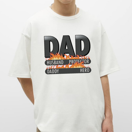 Dad Husband Protector Hero SVG PNG | Father's Day Sublimation | Daddy T shirt Design