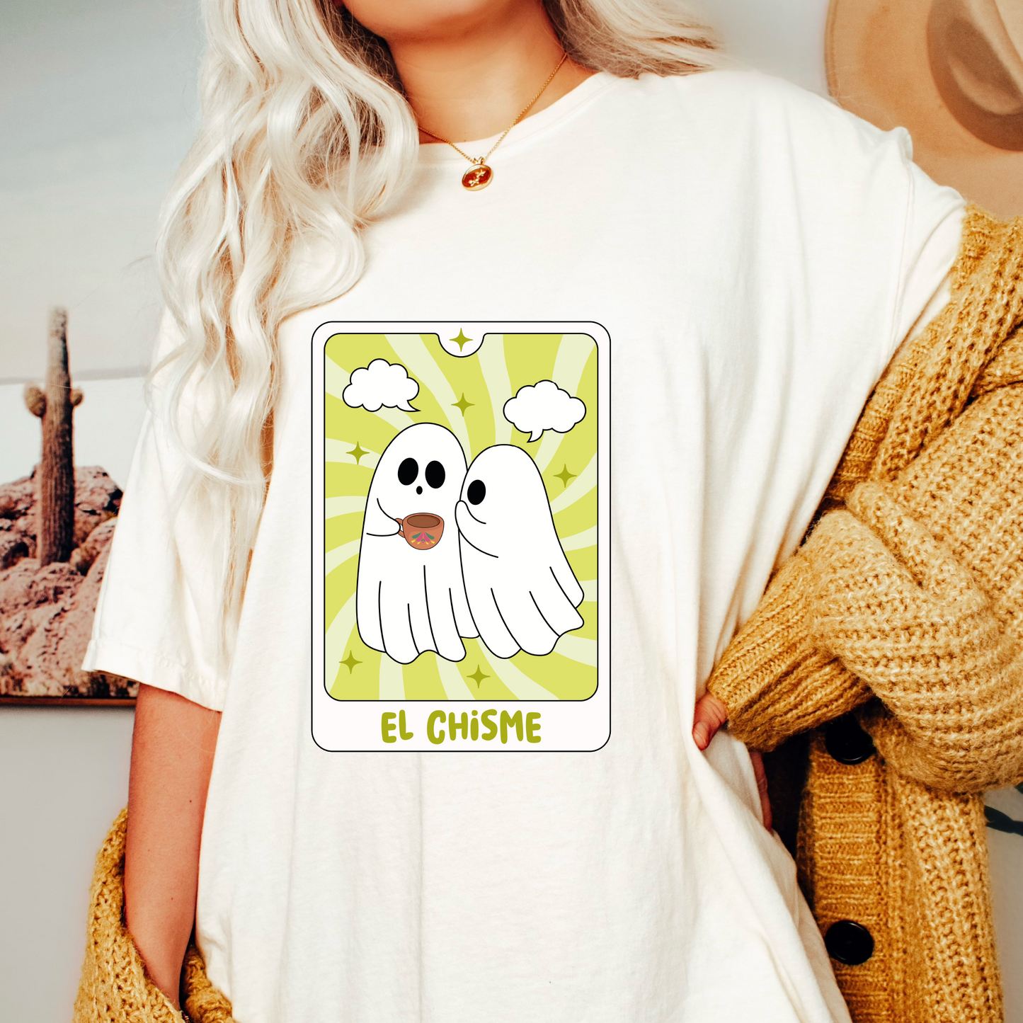 El Chisme Tarot Card PNG SVG | Loteria Espooky Sublimation | Spanish Tshirt Design