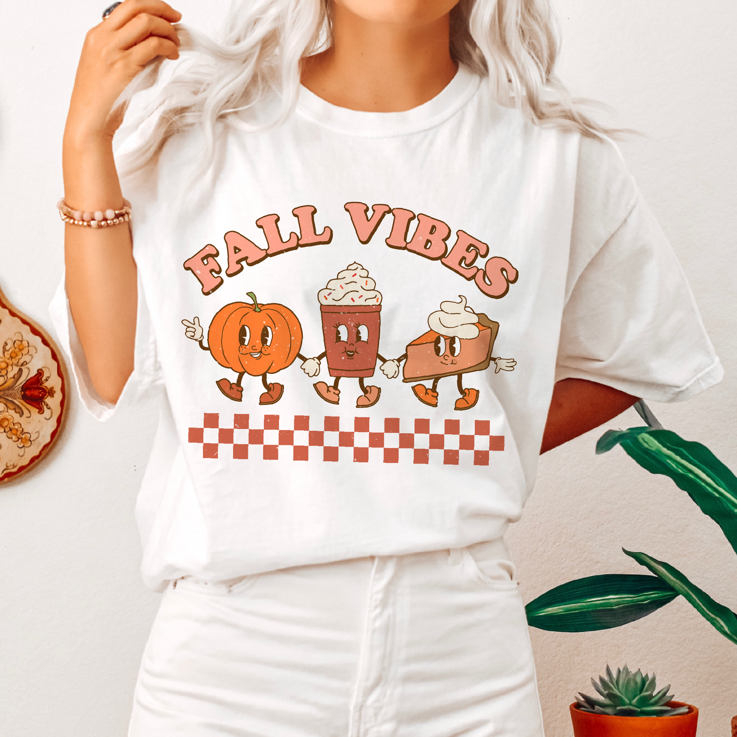 Fall Vibes PNG SVG | Retro Fall Characters Sublimation | Autumn Pumpkin T shirt Design