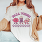 DTF Transfer Fall Vibes Pink | Retro Fall Characters | Pumpkin
