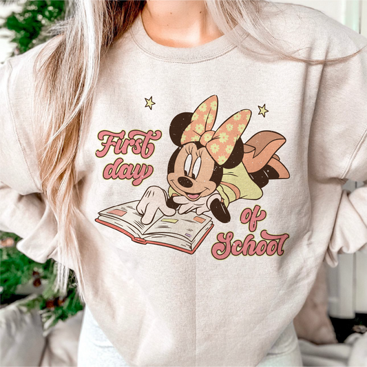 First Day Of School PNG SVG | Magical Mouse Sublimation | Back to School T shirt Design