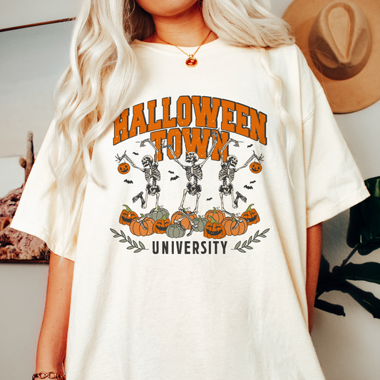 Halloweentown University PNG SVG | Halloween Skeleton Sublimation | T shirt Design