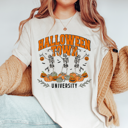 Halloweentown University PNG SVG | Halloween Skeleton Sublimation | T shirt Design