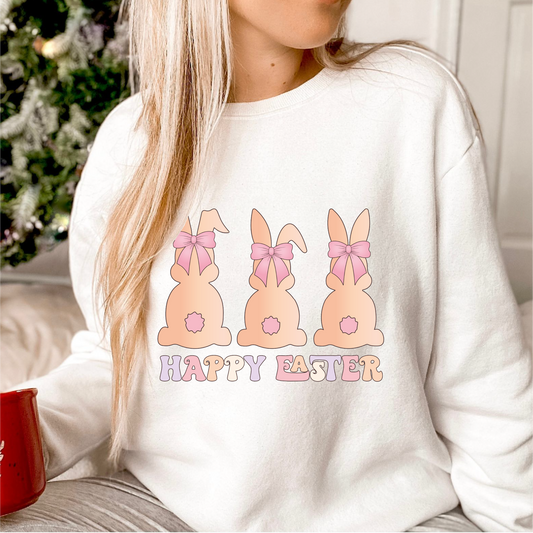 Happy Easter PNG SVG | Coquette Easter Sublimation | Cute Bunny T shirt Design