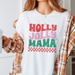 DTF Transfer Holly Jolly Mama | Retro Christmas | Mama and Mini
