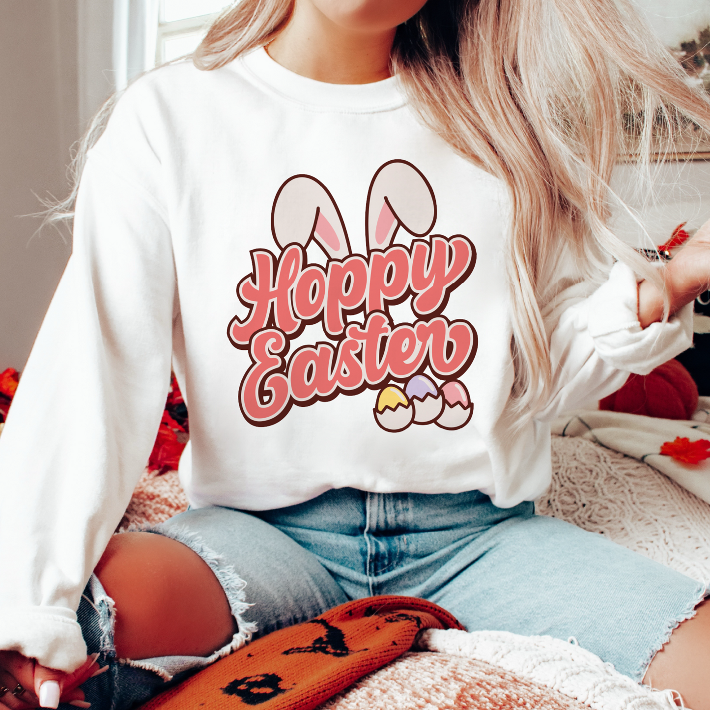 DTF Transfer Hoppy Easter | Groovy Easter | Bunny Ears