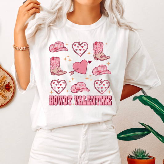 Howdy Valentine SVG PNG | Valentines Day Sublimation | Cowgirl T shirt Design