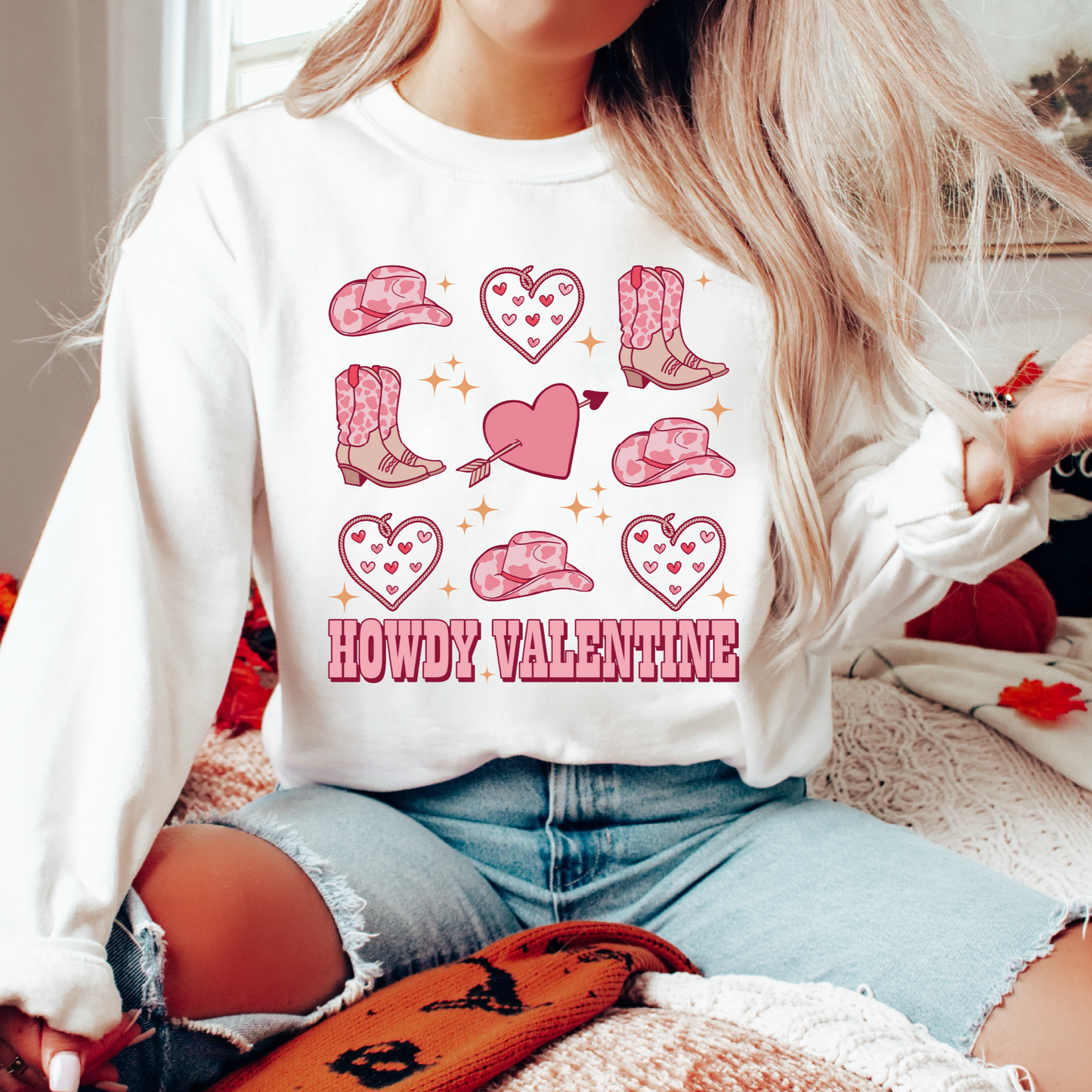 Howdy Valentine SVG PNG | Valentines Day Sublimation | Cowgirl T shirt Design