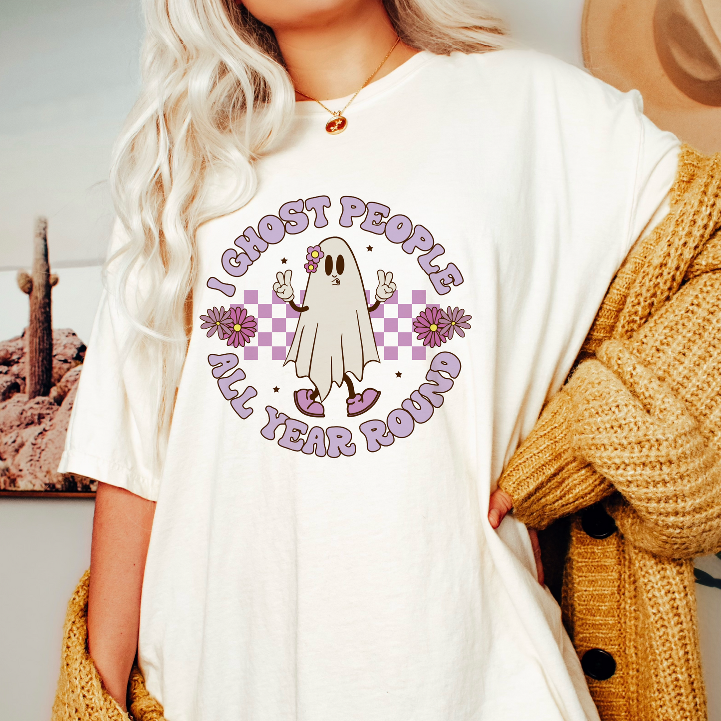 DTF Transfer I Ghost People | Retro Halloween | Cute Ghost