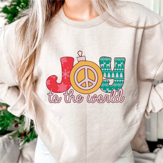 Joy To The World PNG | Retro Christmas Sublimation | Holiday Season T shirt Design