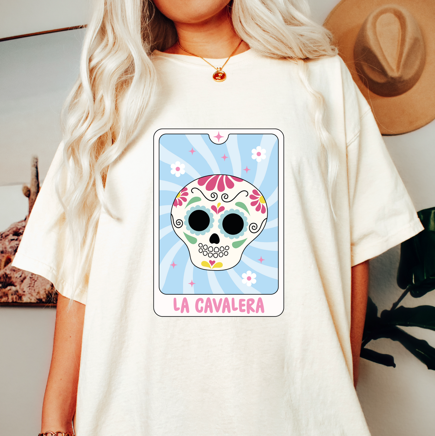 La Calavera Tarot Card PNG SVG | Loteria Espooky Sublimation | Spanish Tshirt Design