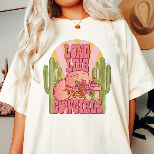 DTF Transfer Long Live Cowgirls | Western Cowgirl | Retro Vintage