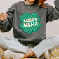 Lucky Mama PNG SVG | Retro St. Patricks Day Sublimation | Clover T shirt Design
