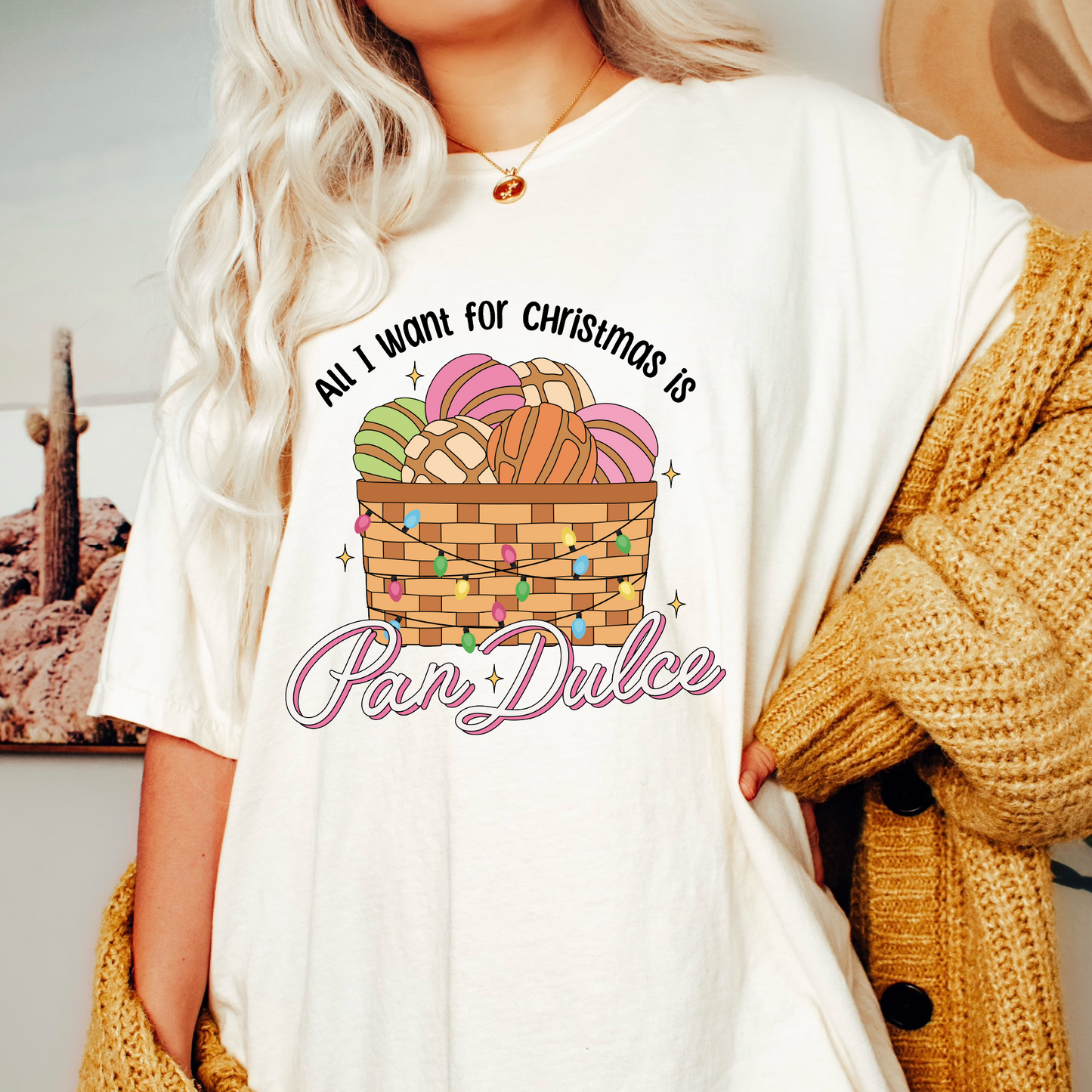 I Want for Christmas Pan Dulce PNG SVG | Navidad Sublimation | Hispanic Tshirt Design