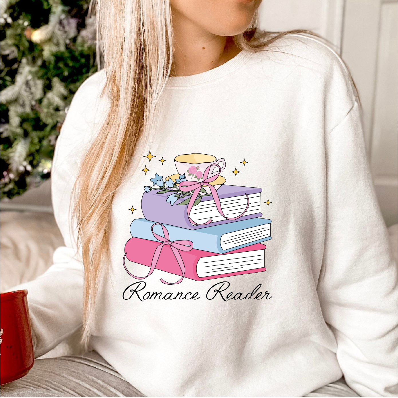 Romance Reader PNG SVG | Romantasy Sublimation | Bookish Romance Tshirt Design