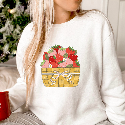 DTF Transfer Fresh Strawberries | Sweet Summer | Trendy