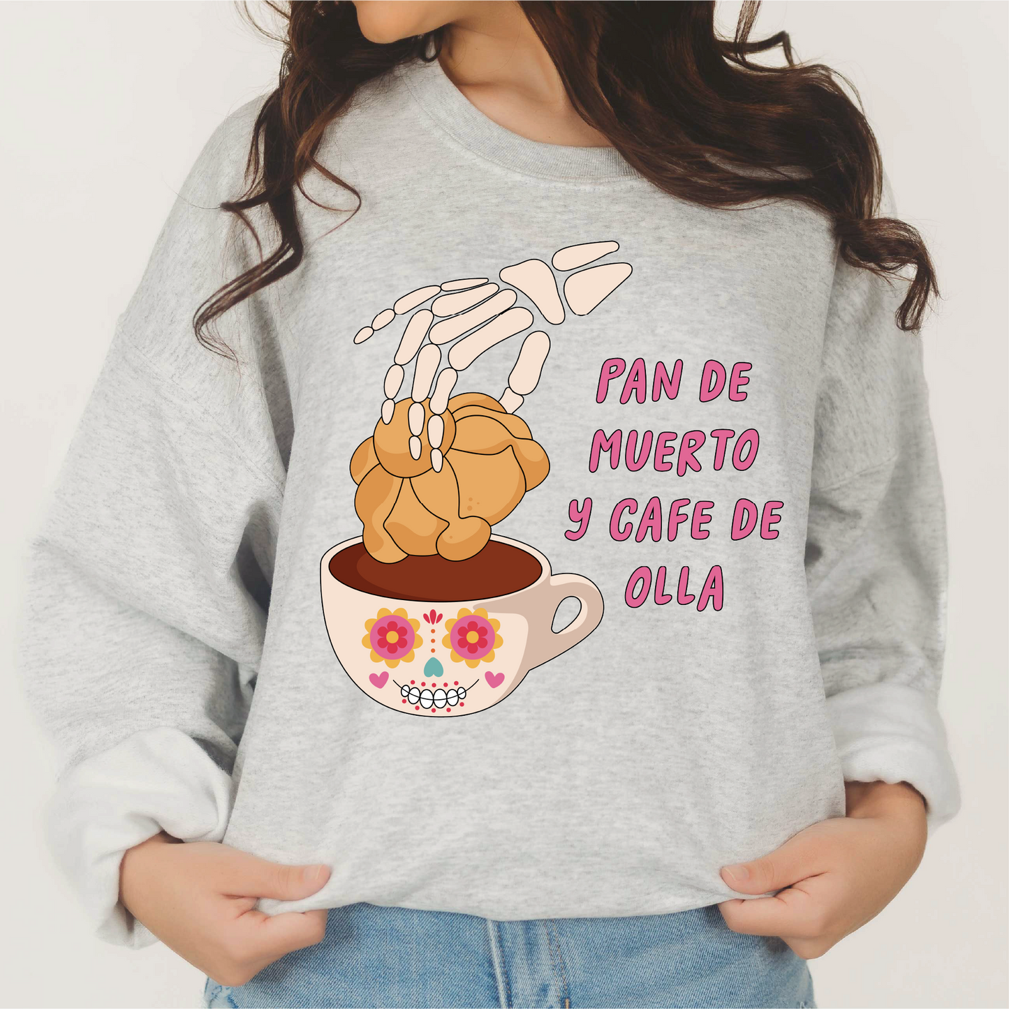 Pan de Muerto Y Cafe de Olla PNG SVG | Dia De Muertos Sublimation | Tshirt Design