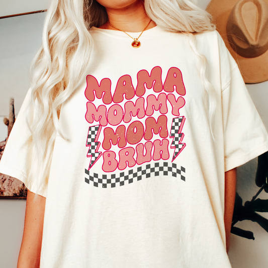 DTF Transfer Mama Mommy Mom Bruh | Mother's Day | Retro