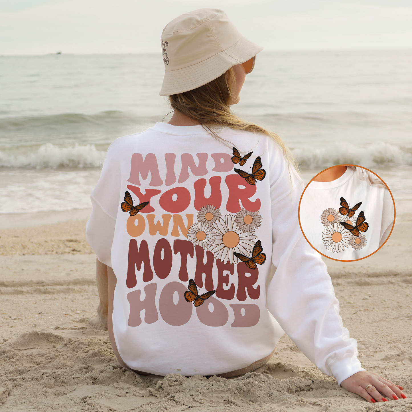 Mind Your Own Motherhood SVG PNG | Mother's Day Sublimation | T shirt Design + pocket