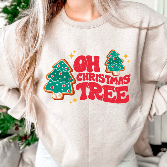 DTF Transfer Oh Christmas Tree  | Retro Christmas | Trendy Xmas Tree