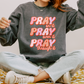 Pray On It Pray Over It PNG SVG | Retro Christian Sublimation | Religious T shirt Design