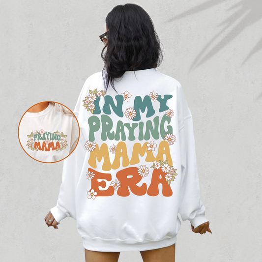 Praying Mama Era SVG PNG | Mother's Day Sublimation | Christian Tshirt Design + pocket