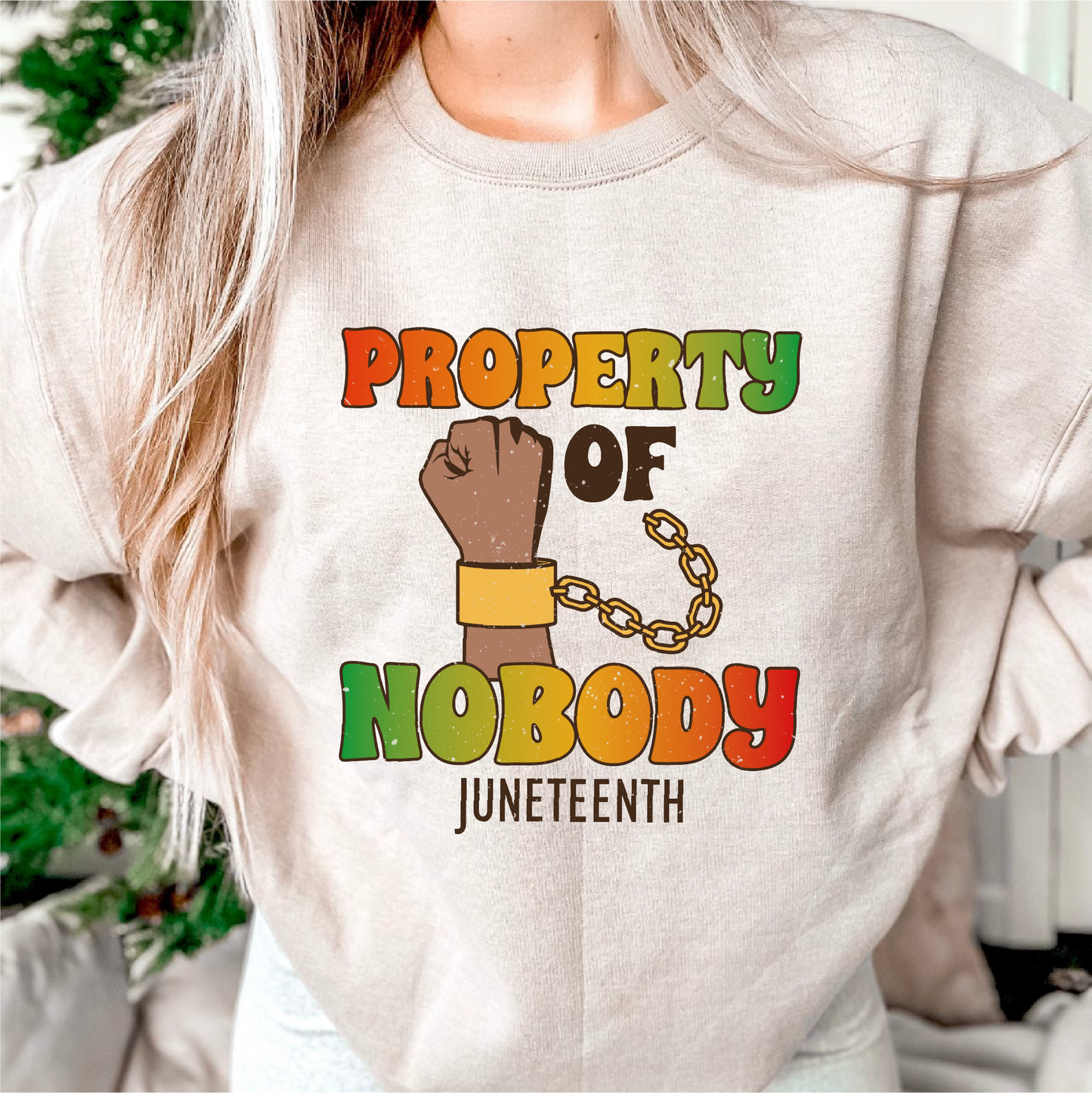 Property Of Nobody SVG PNG | Juneteenth Day Sublimation | Patriotic T shirt Design