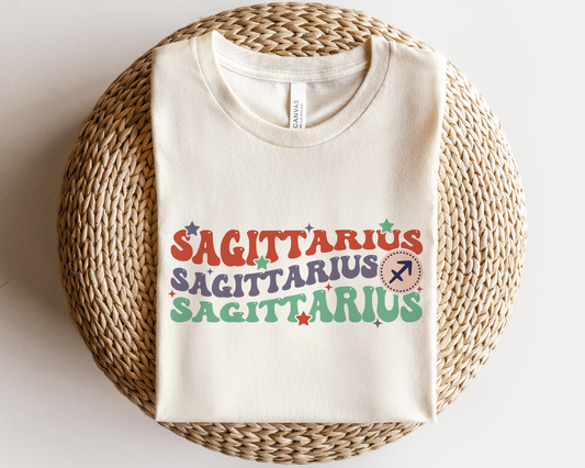 DTF Transfer Sagittarius | Zodiac | Retro Vintage Sagittarius