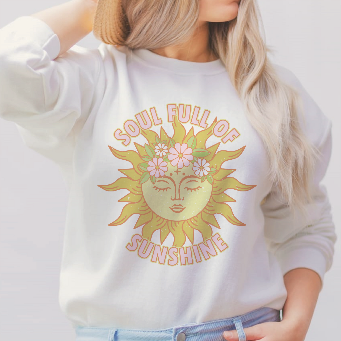 Soul Full Of Sunshine PNG SVG | Inspirational Sublimation | Bohemian Sun T shirt Design