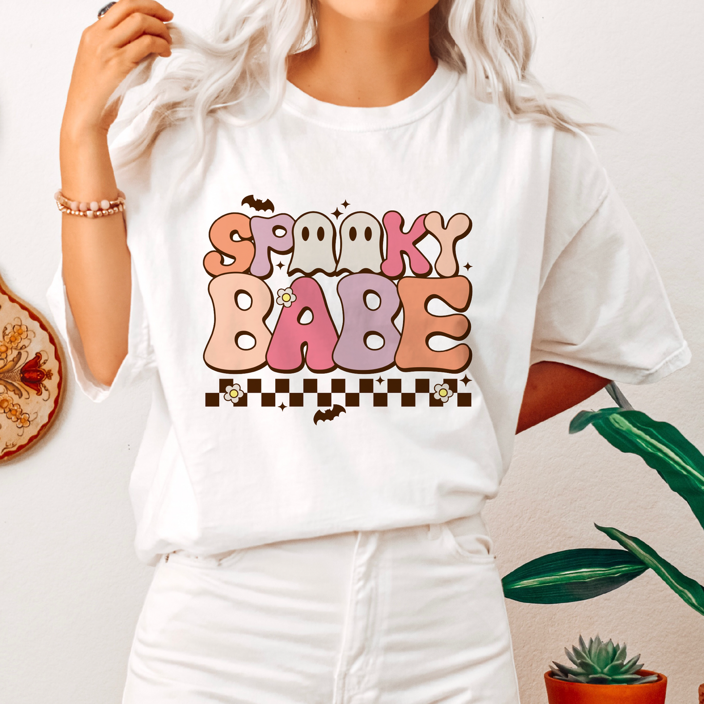 Spooky Babe PNG SVG | Retro Halloween Sublimation | Mama and Mini T shirt Design